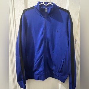 Ralph Lauren Polo Blue  full zip  track Jacket mens Sz XL